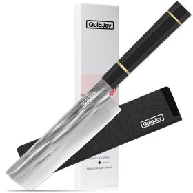 Qulajoy Chef Knife 8 Inch - Hand Forged Swedish Sandvik Steel Gyuto Cooking Knife - Professional Japanese Kitchen Knife - Classic Octagonal Handl (Option: Nakiri) Qulajoy Chef Knife 8 Inch - Hand Forged Swedish Sandvik Steel Gyuto Cooking Knife - Professional Japanese Kitchen Knife - Classic Octagonal Handl (Option: Nakiri)